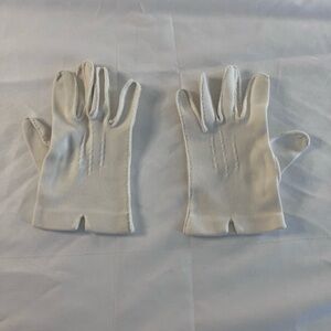 Vintage Cotton White Gloves Sz XS